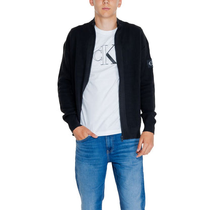 Black Cotton Rigenerato Cardigan