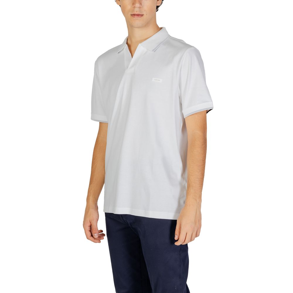 White Cotton Polo Shirt