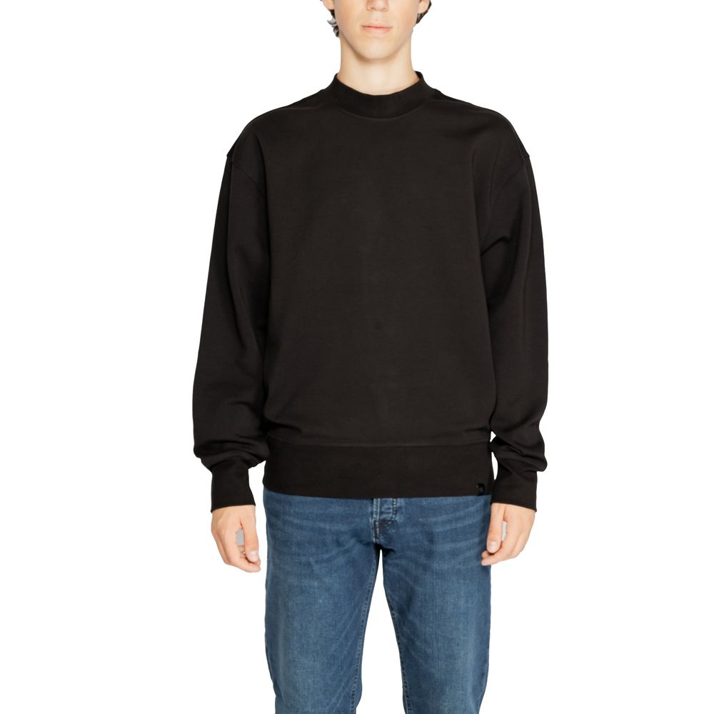 Black Cotton Rigenerato Sweater