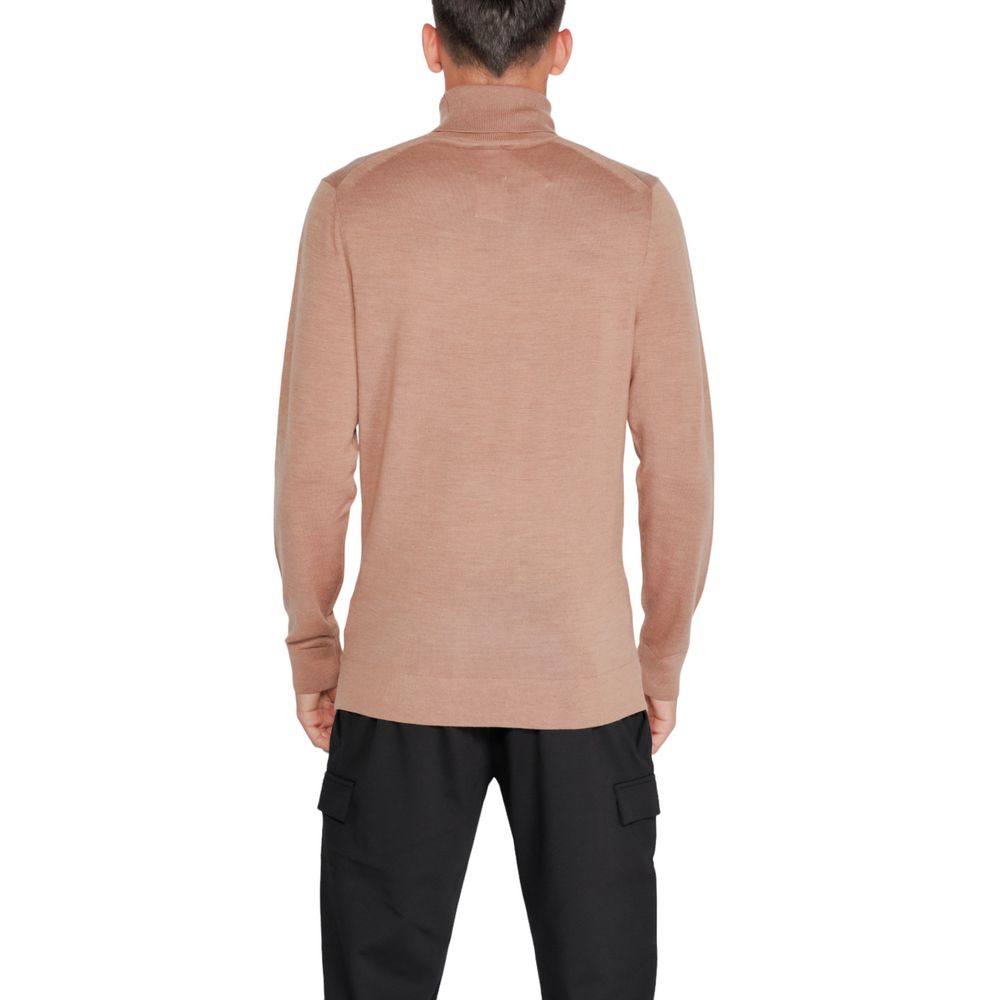 Beige Wool Turtleneck