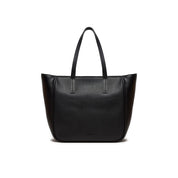 Black Synthetic Leather Handbag