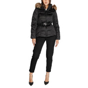 Black Polyester Jackets & Coat