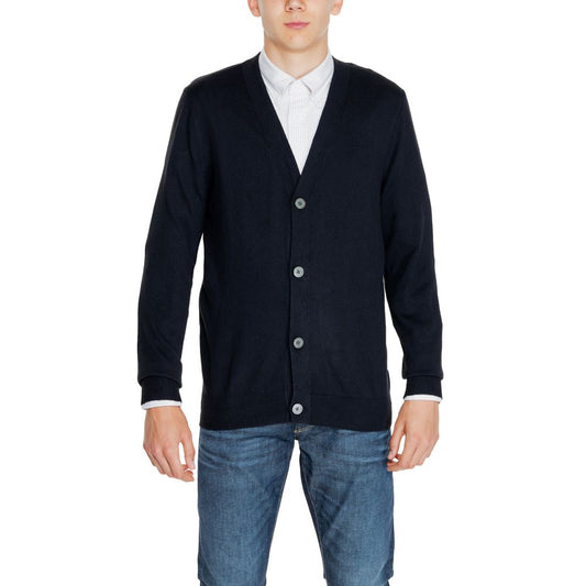 Black Cotton Cardigan