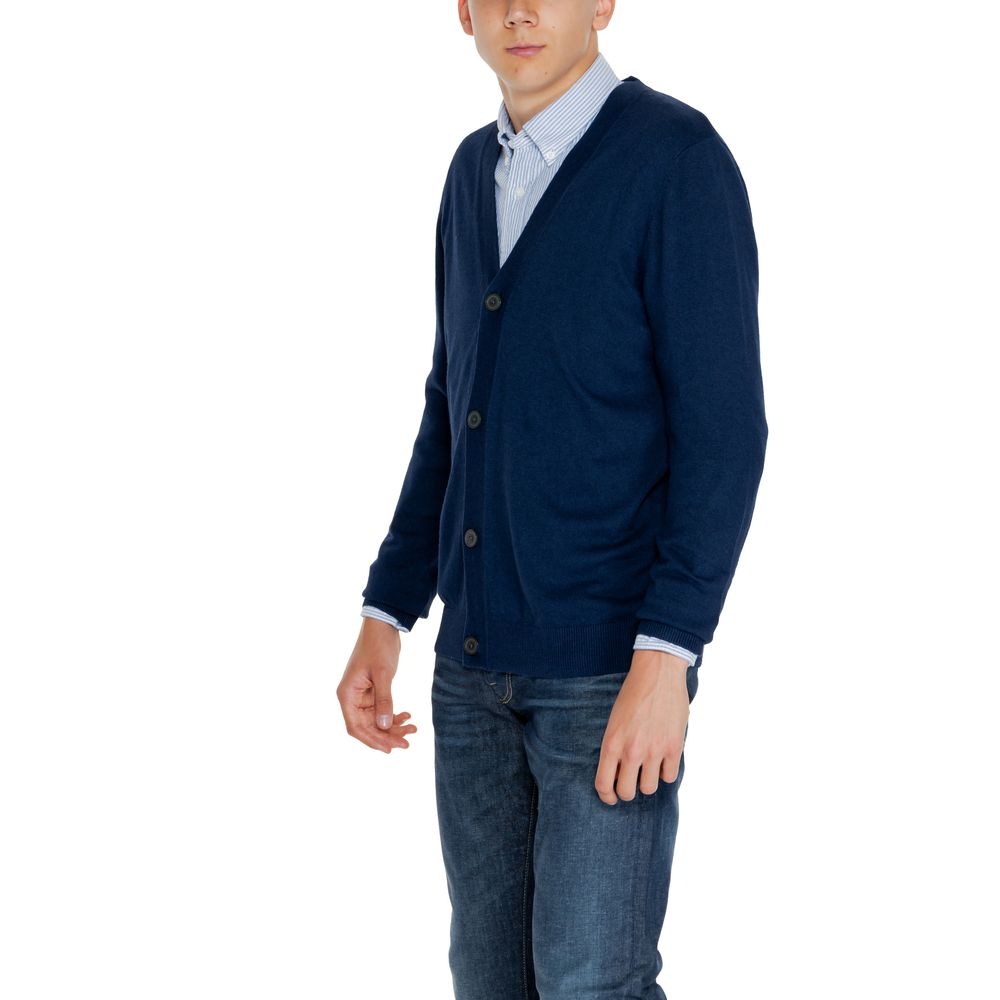 Blue Cotton Cardigan