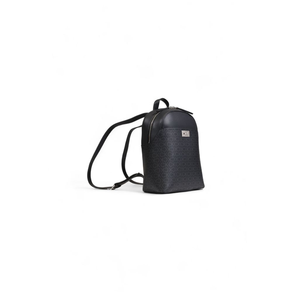 Black Recycled Polyester Backpack