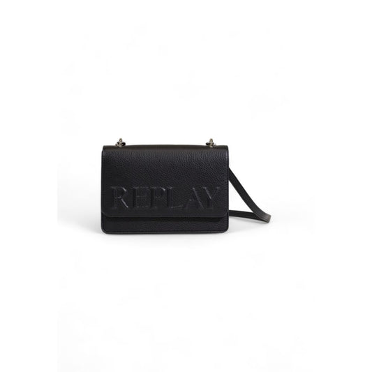 Black Polyester Handbag