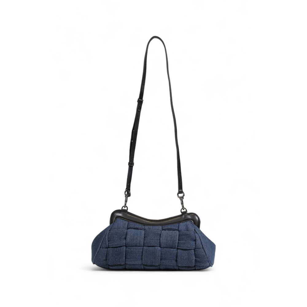 Blue Cotton Handbag