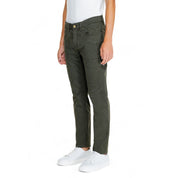 Green Cotton Jeans & Pant