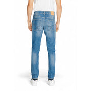 Light Blue Cotton Jeans & Pant