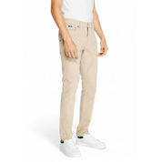 Beige Cotton Jeans & Pant