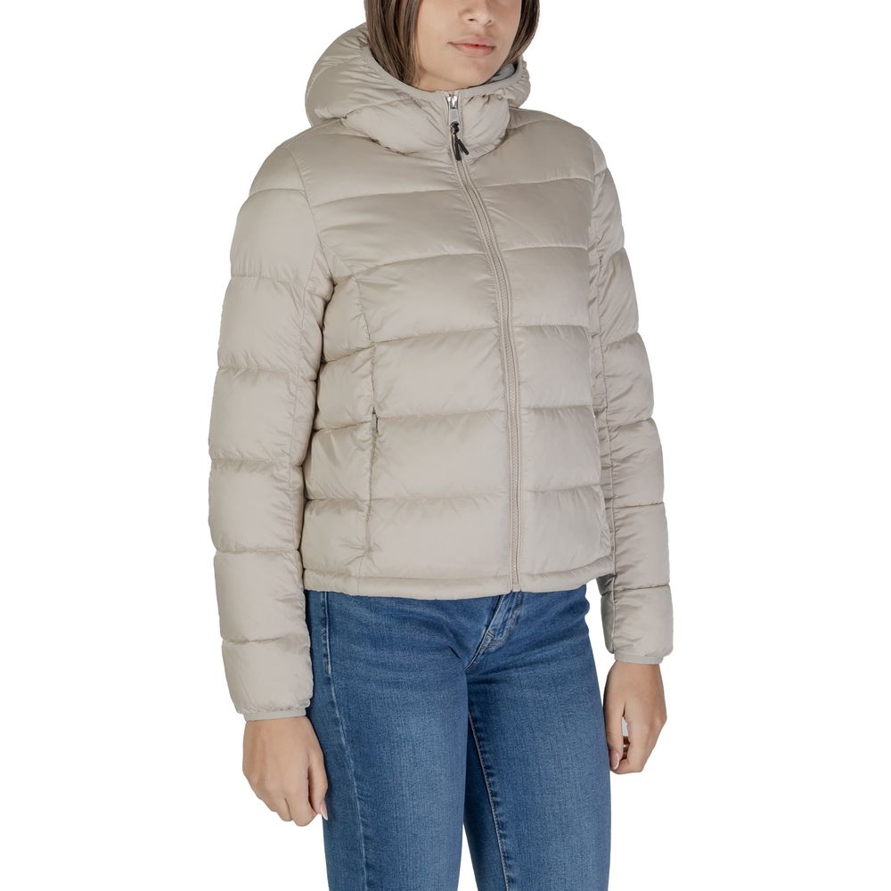 Beige Polyamide Jackets & Coat