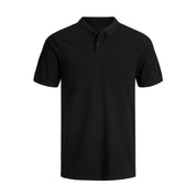 Black Cotton Polo Shirt