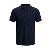 Blue Cotton Polo Shirt