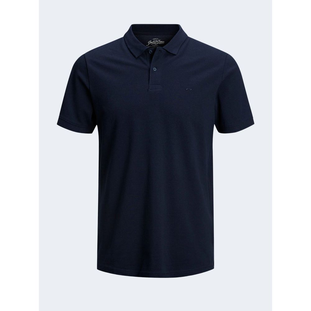 Blue Cotton Polo Shirt