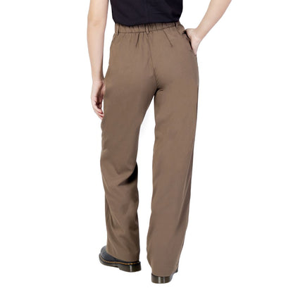 Brown Polyester Jeans & Pant