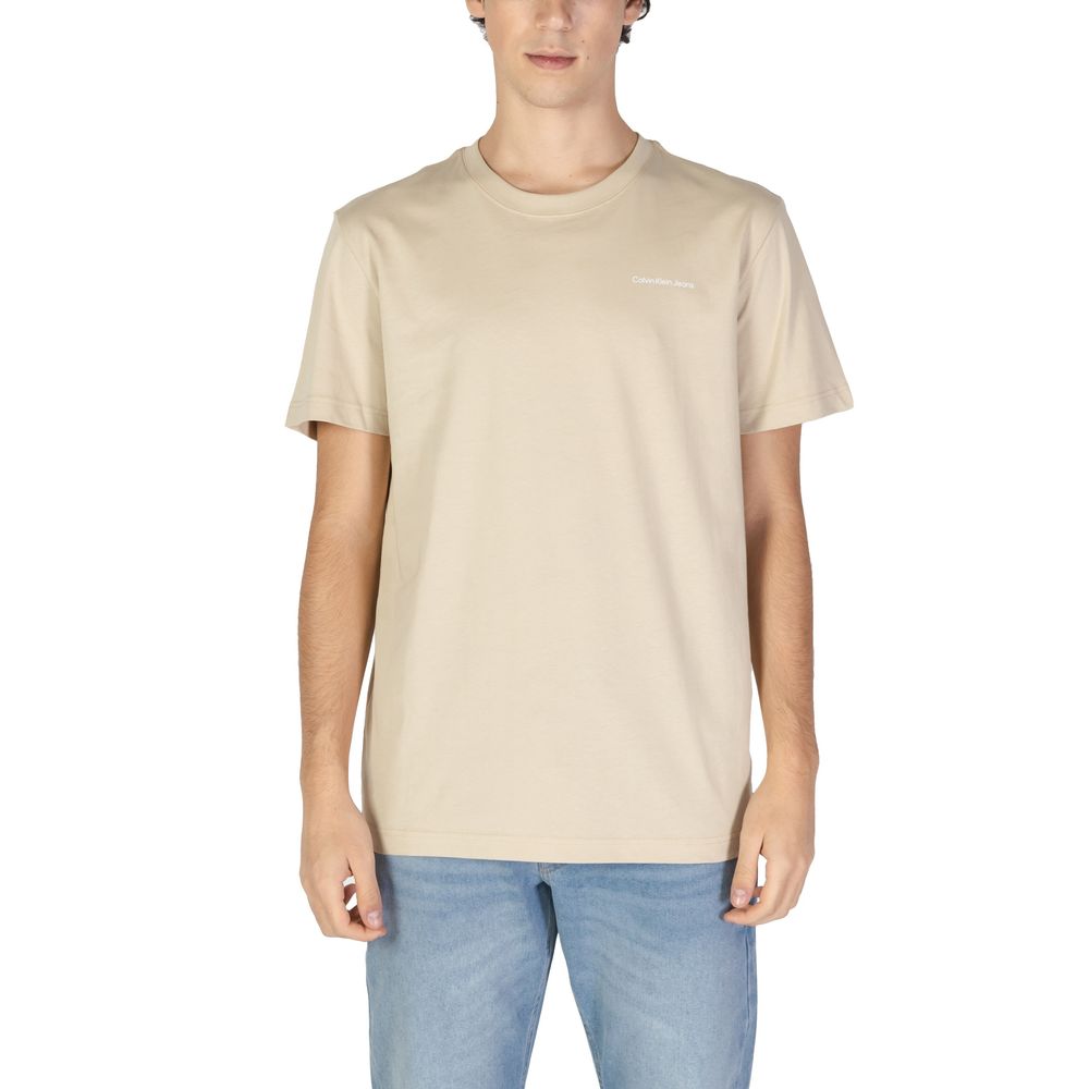 Beige Cotton T-Shirt