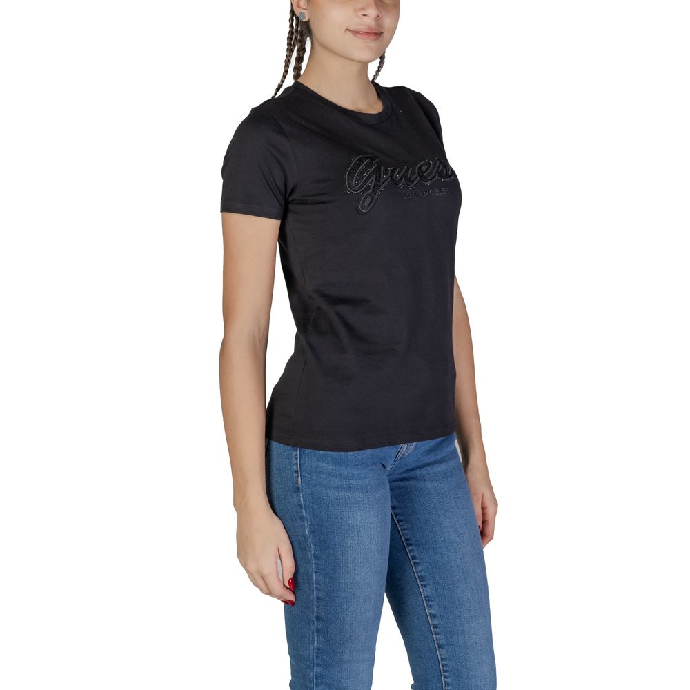 Black Cotton Tops & T-Shirt