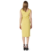 Yellow Polyester Dress