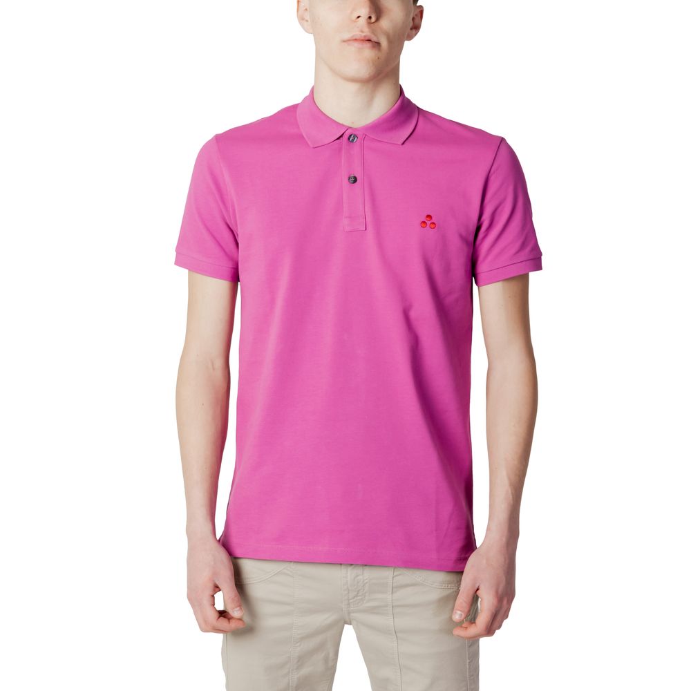 Pink Cotton Polo Shirt