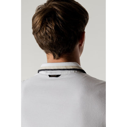 White Cotton Polo Shirt