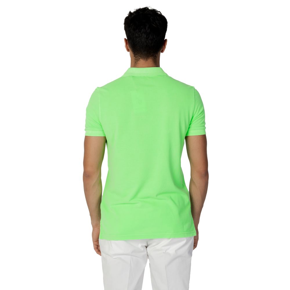 Green Cotton Polo Shirt