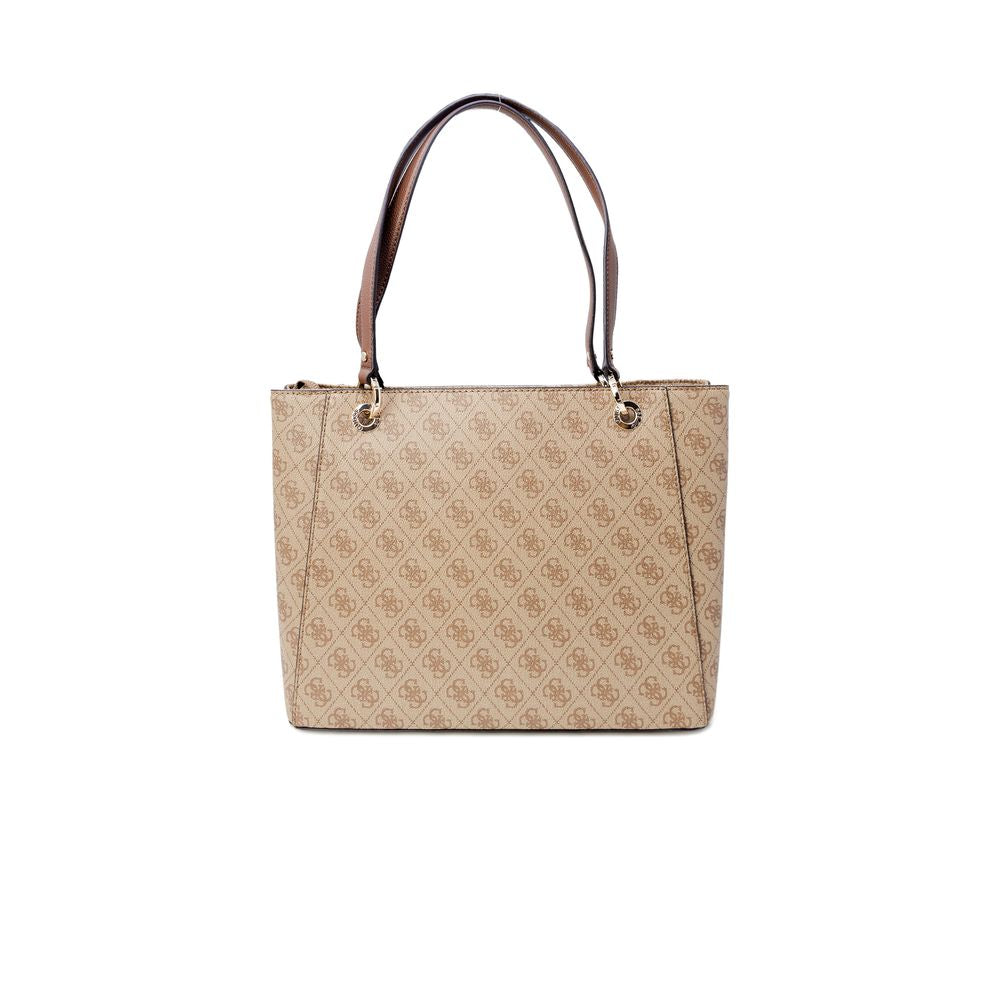 Beige Polyethylene Handbag