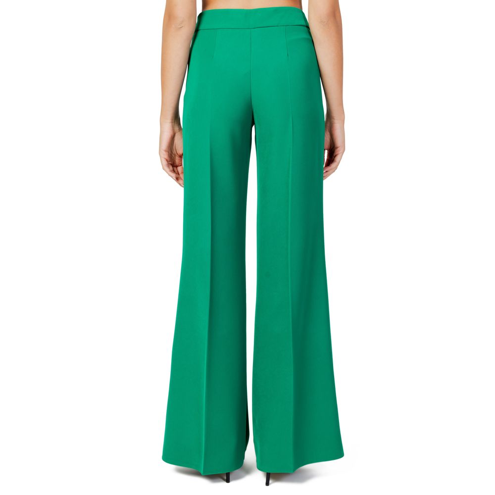 Green Polyester Jeans & Pant