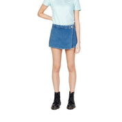 Blue Cotton Short