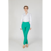 Green Polyester Jeans & Pant