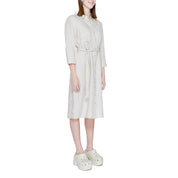 Beige Linen Dress