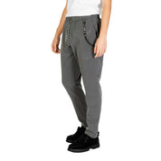 Gray Polyester Jeans & Pant