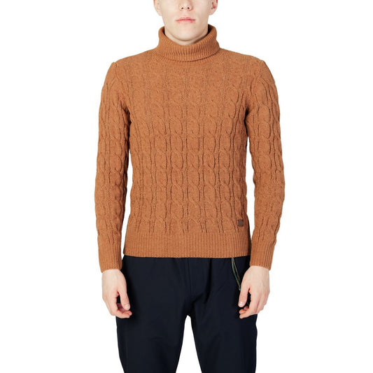 Brown Synthetic Material Sweater