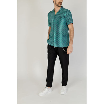 Turquoise Viscose Shirt