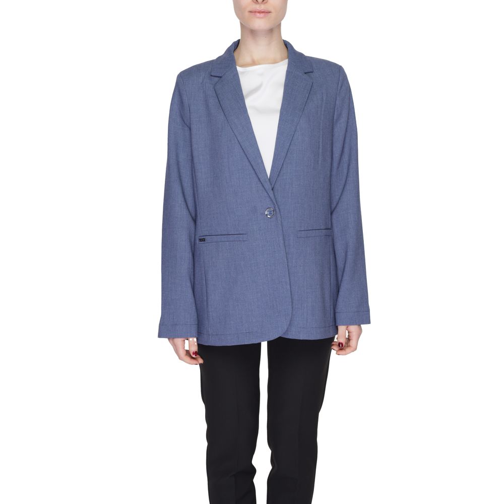 Blue Polyester Suits & Blazer