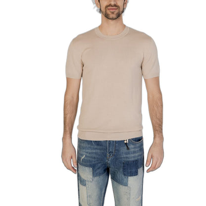 Beige Viscose T-Shirt