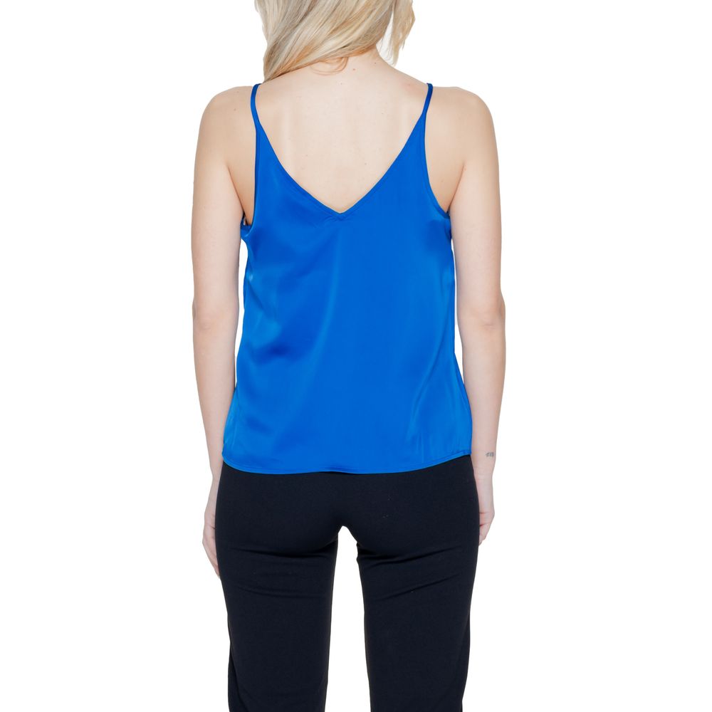 Blue Polyester Tops & T-Shirt