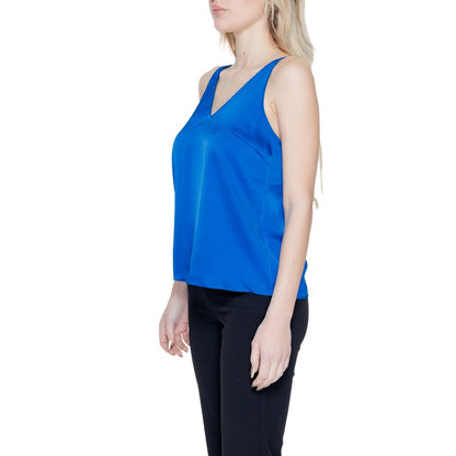 Blue Polyester Tops & T-Shirt