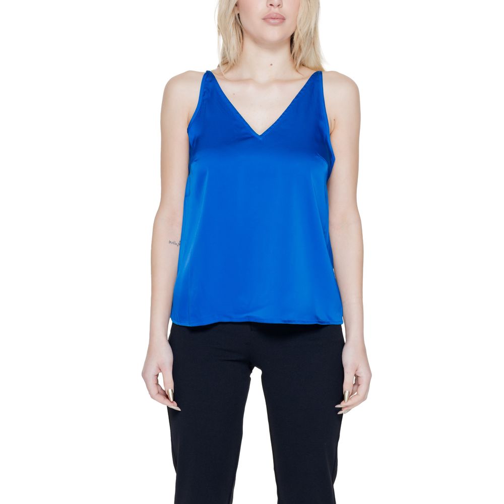 Blue Polyester Tops & T-Shirt