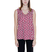 Red Viscose Tops & T-Shirt