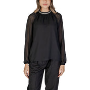 Black Recycled Polyester Tops & T-Shirt