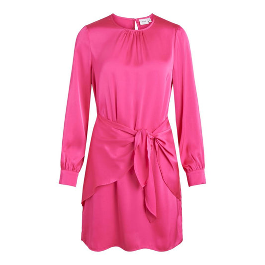 Pink Polyester Dress