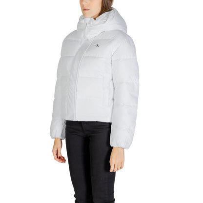 White Recycled Polyester Jackets & Coat