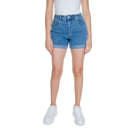 Light Blue Cotton Short