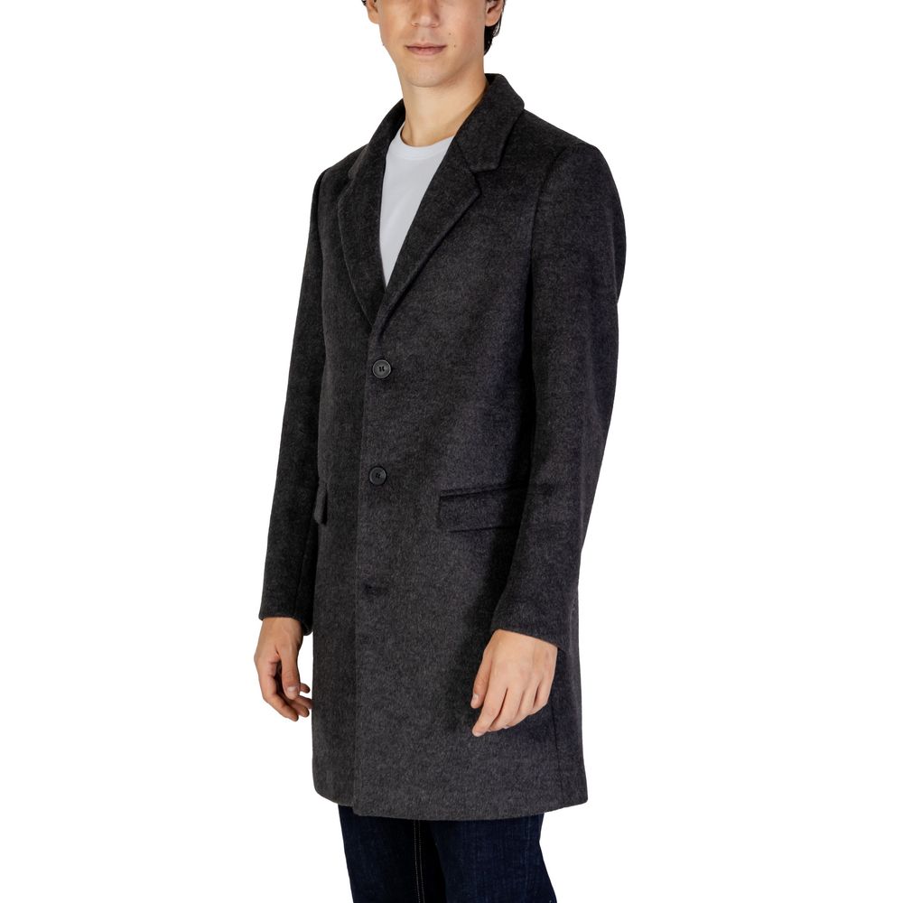 Gray Polyester Jacket