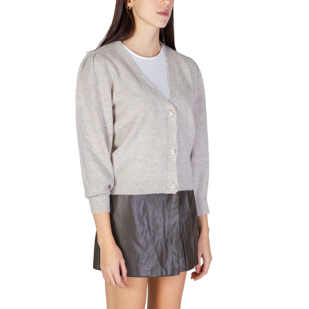 Gray Recycled Polyester Cardigan