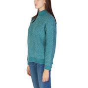 Turquoise Polyester Sweater