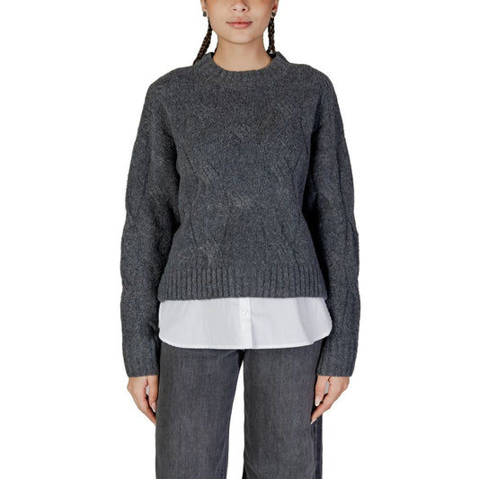 Gray Recycled Polyester Sweater