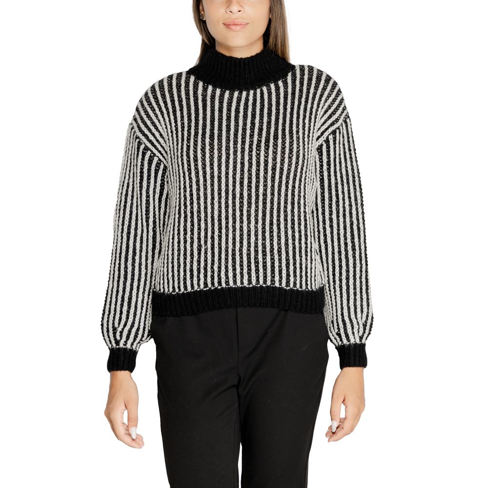 Black Polyester Sweater