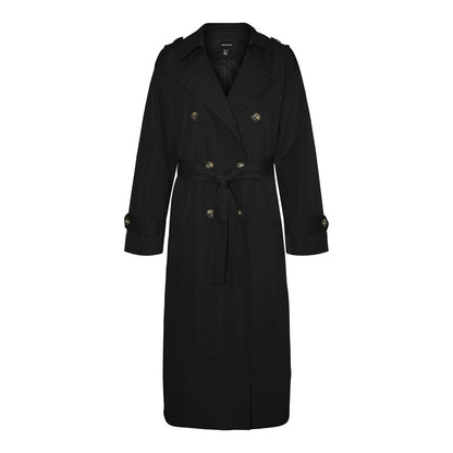 Black Polyester Jackets & Coat