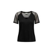 Black Cotton Tops & T-Shirt